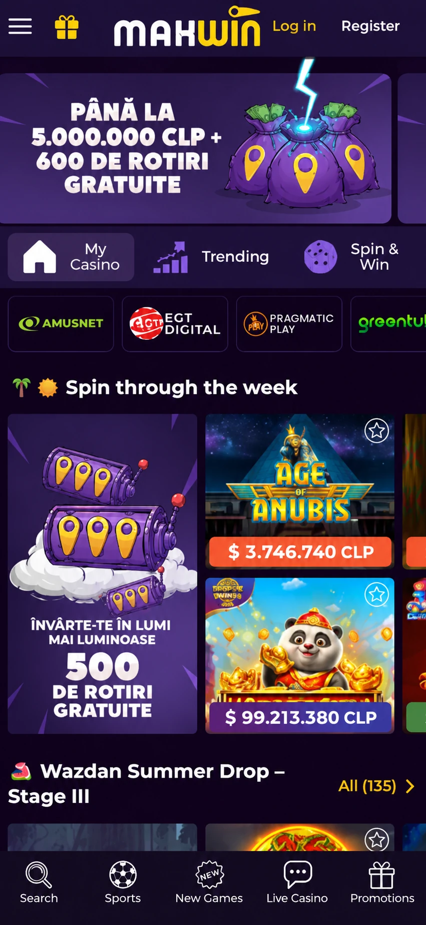 Maxwin Casino Mobile App
